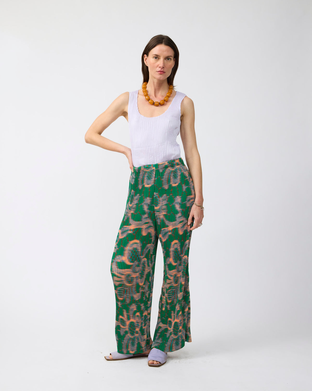 Jack Pleated Trousers in Gallia