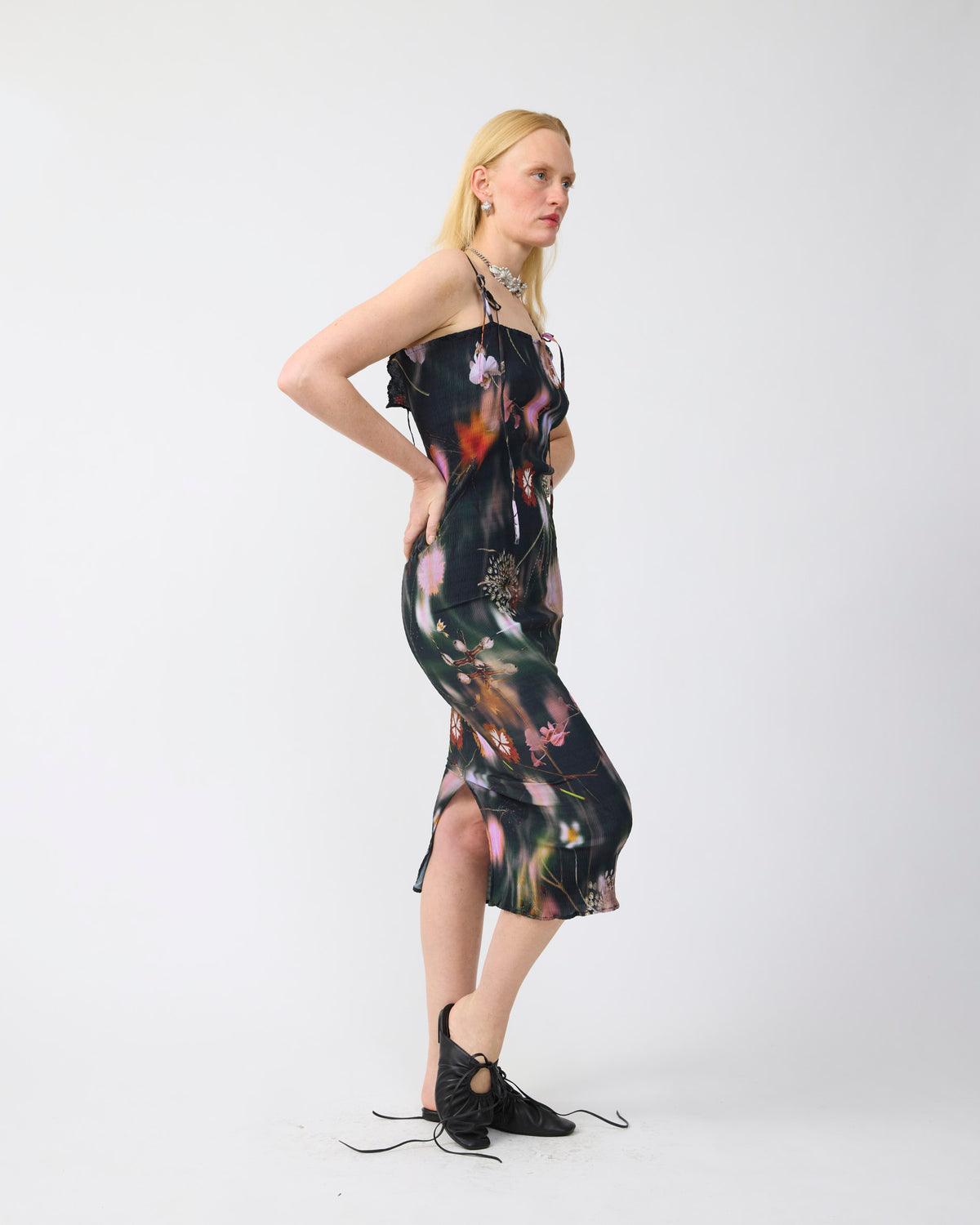 Leni Reversible Smock Dress in Frances