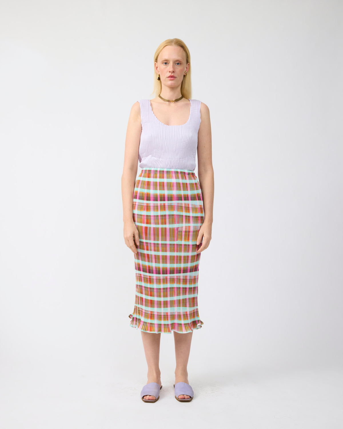 Milla Pleated Skirt in Tarek