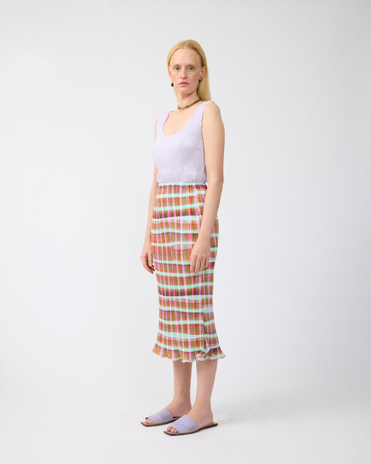 Milla Pleated Skirt in Tarek