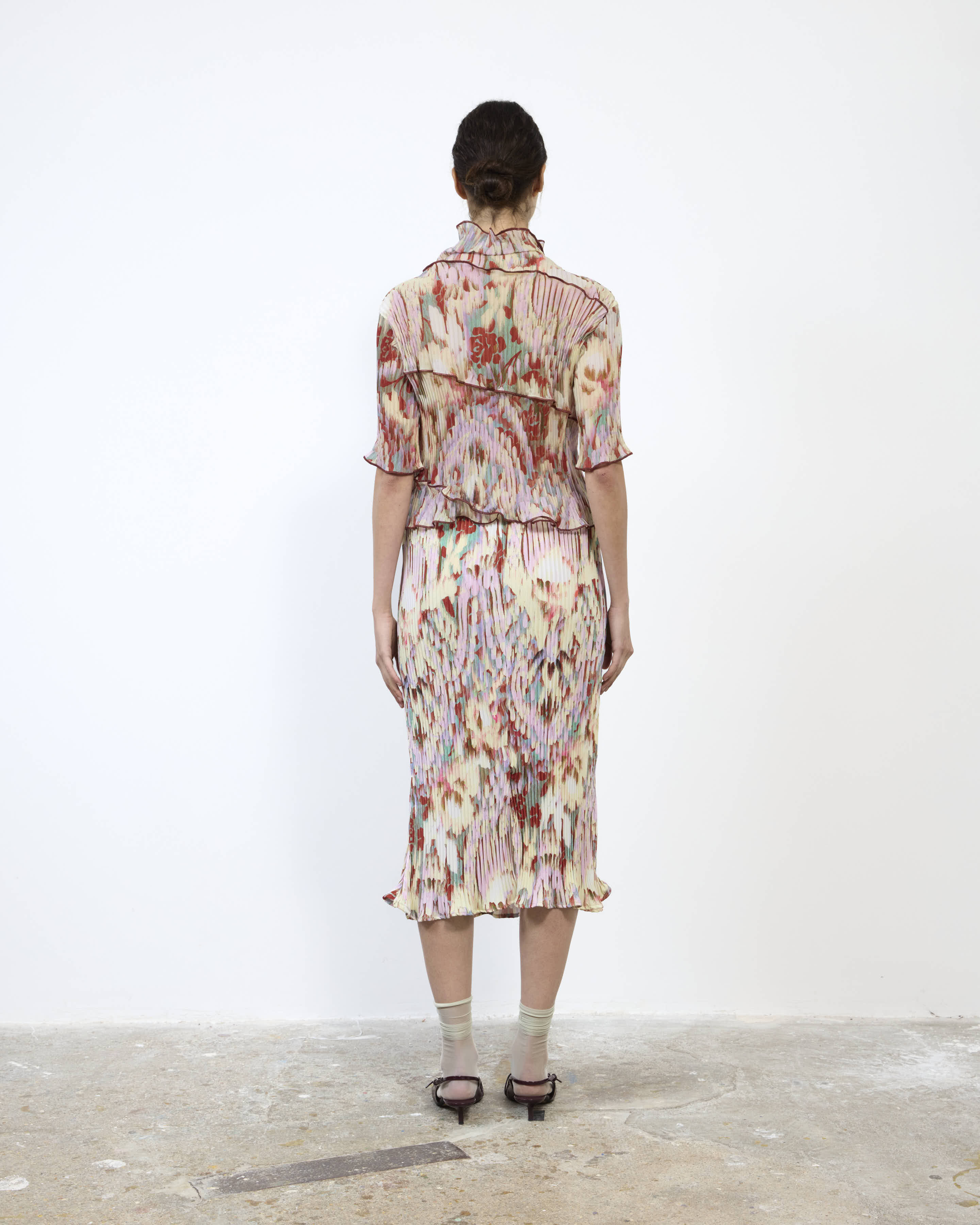 LASSE PLEATED TOP IN JIM