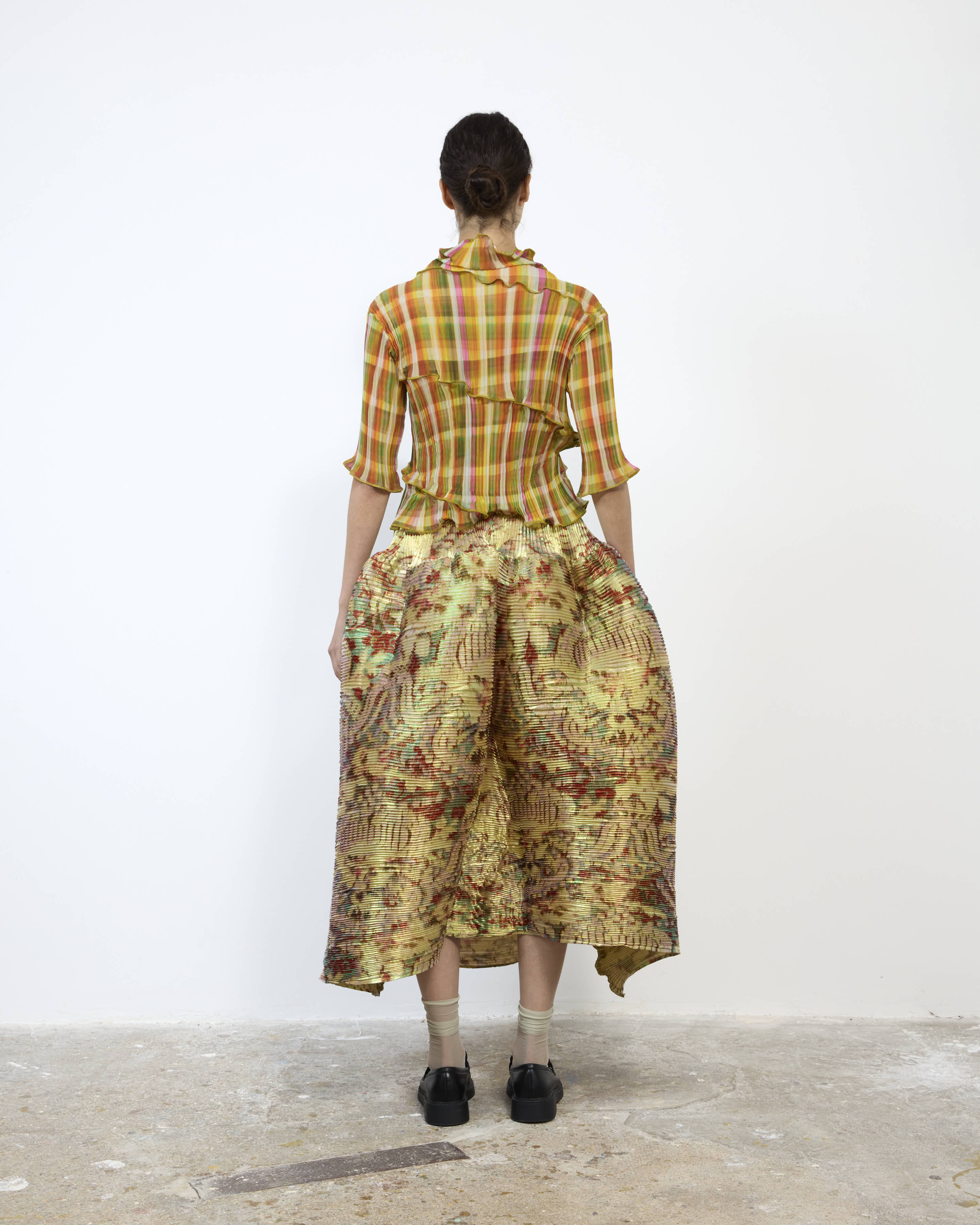LASSE PLEATED TOP IN TAREK