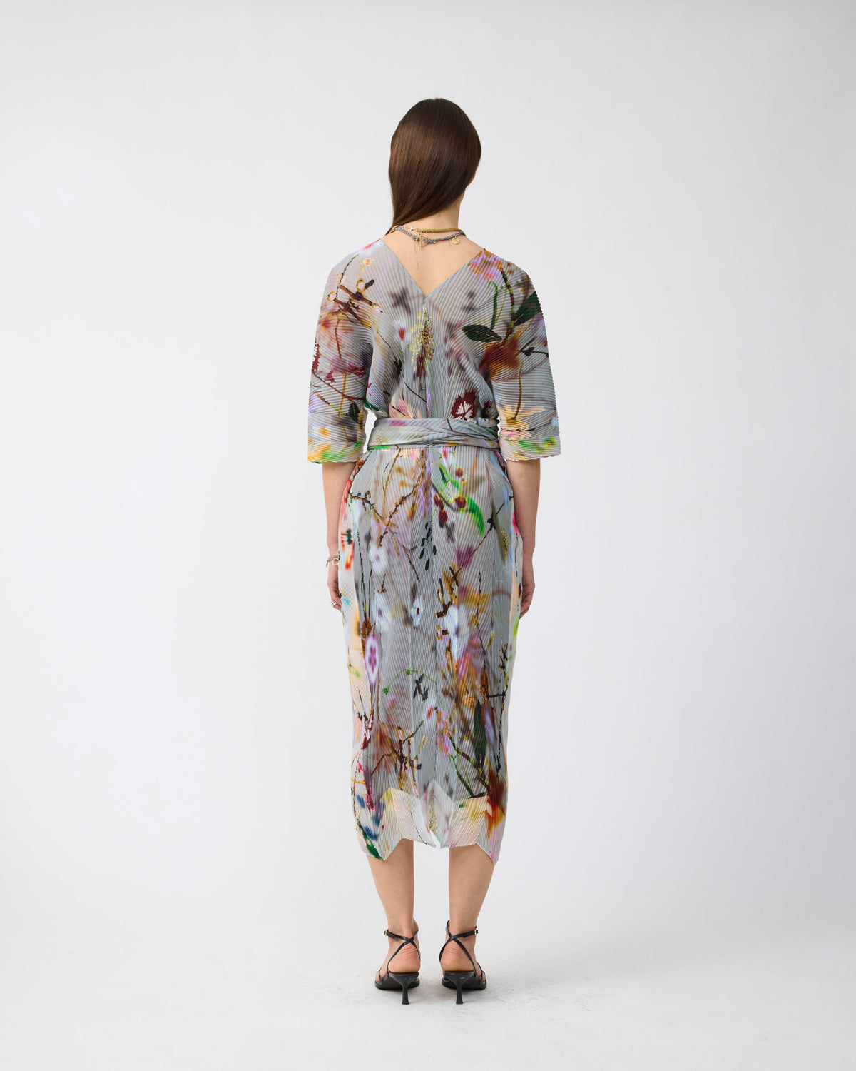 Stacy Handpleated Kaftan in Frances