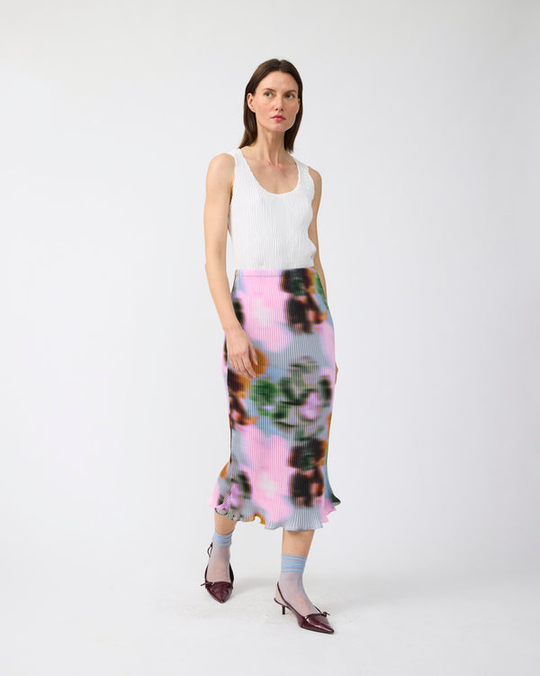 Milla Pleated Skirt in Maris