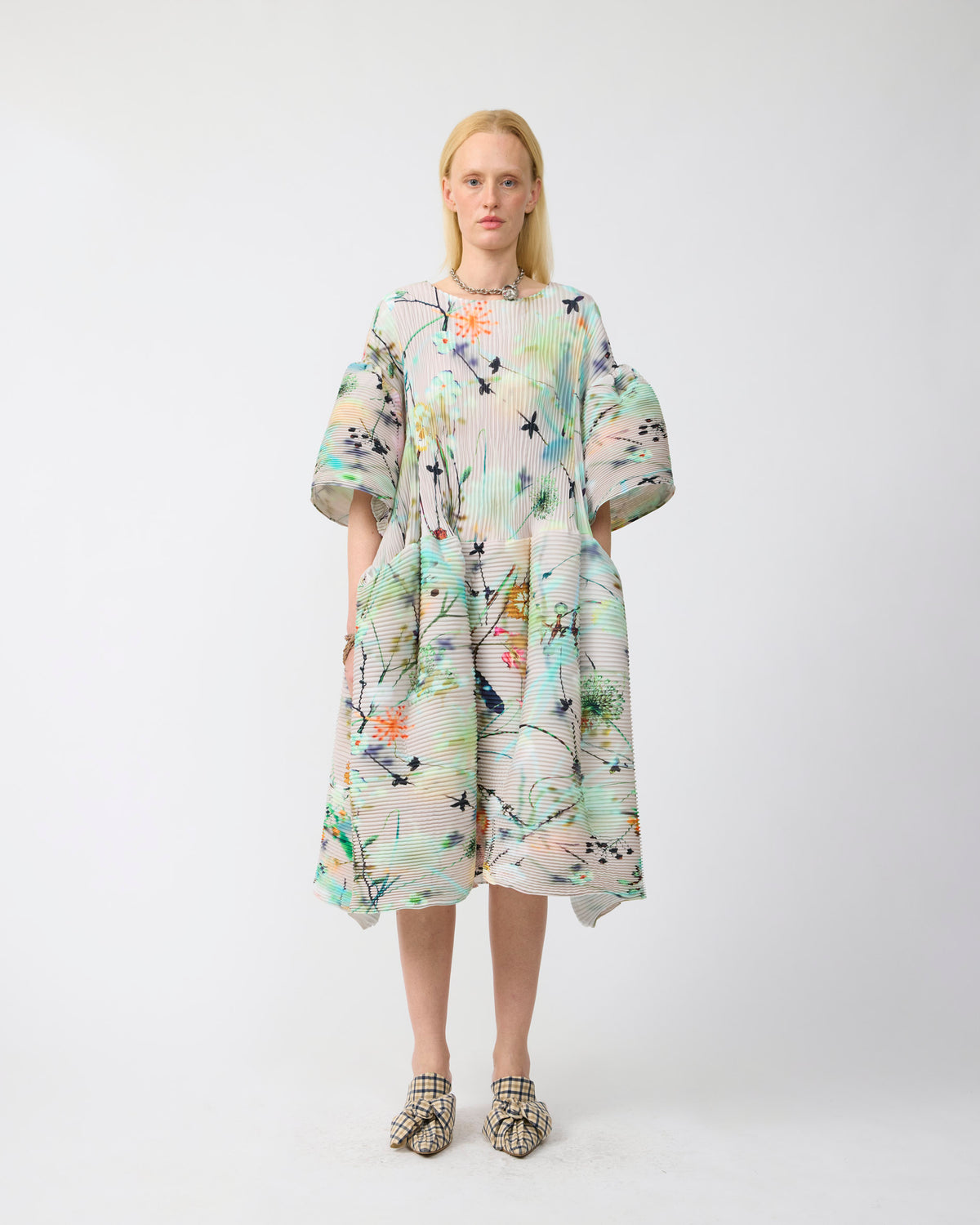Thekla Handpleated Dress in Frances