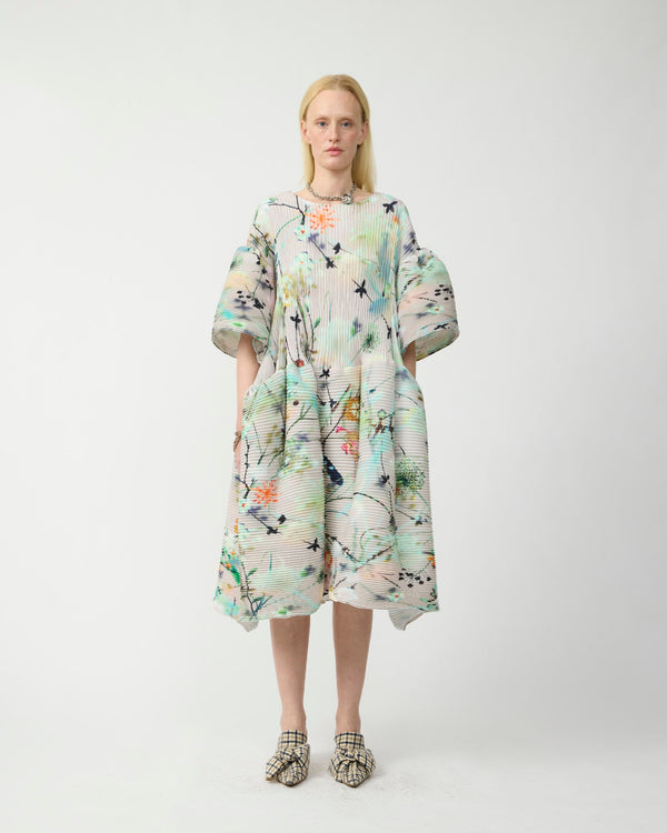 Thekla Handpleated Dress in Frances