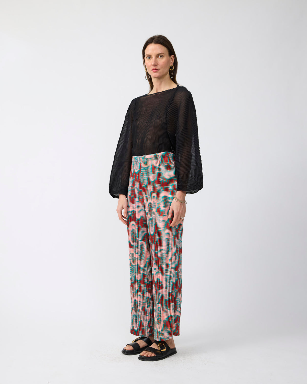 Jack Pleated Trousers in Gallia