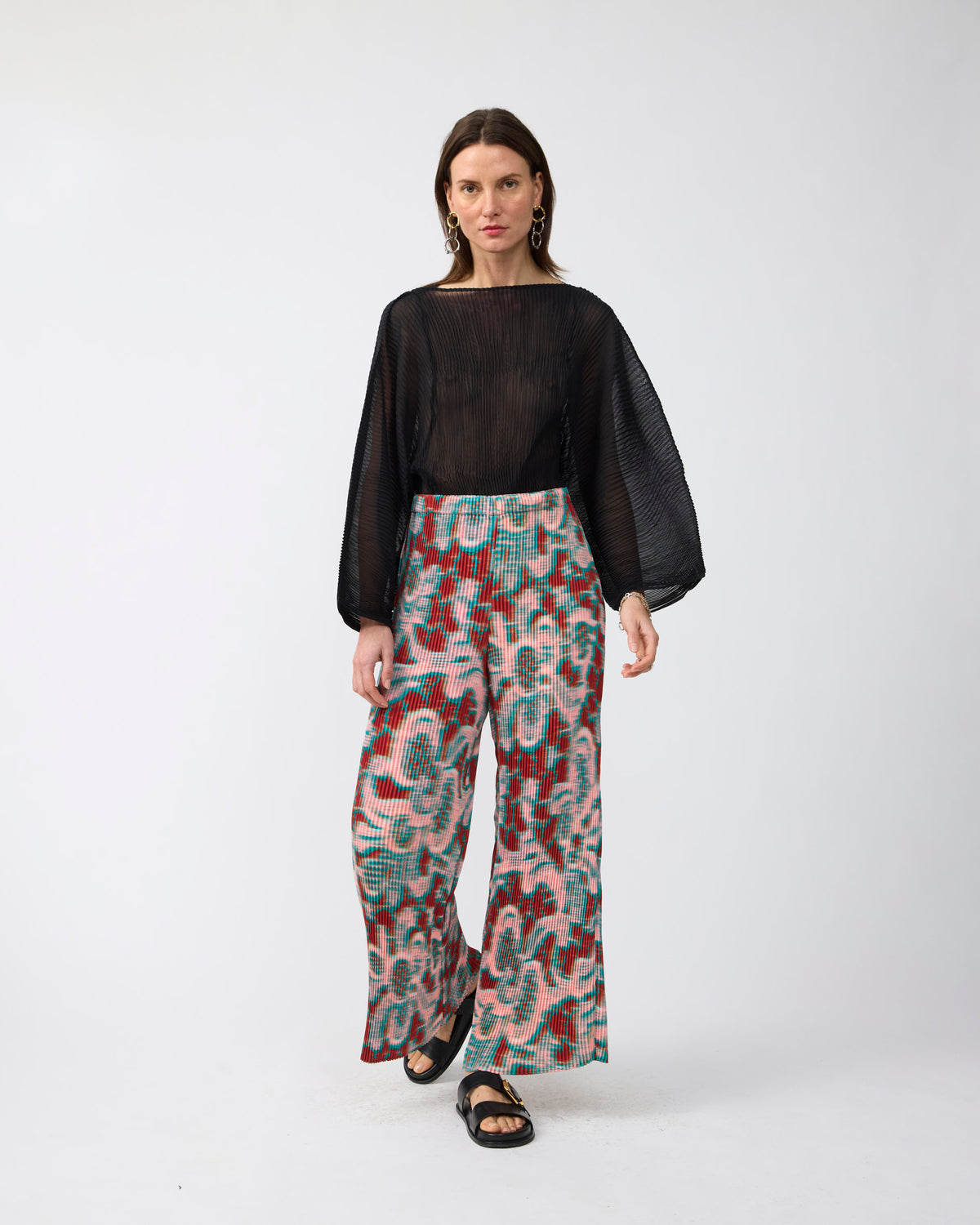 Jack Pleated Trousers in Gallia