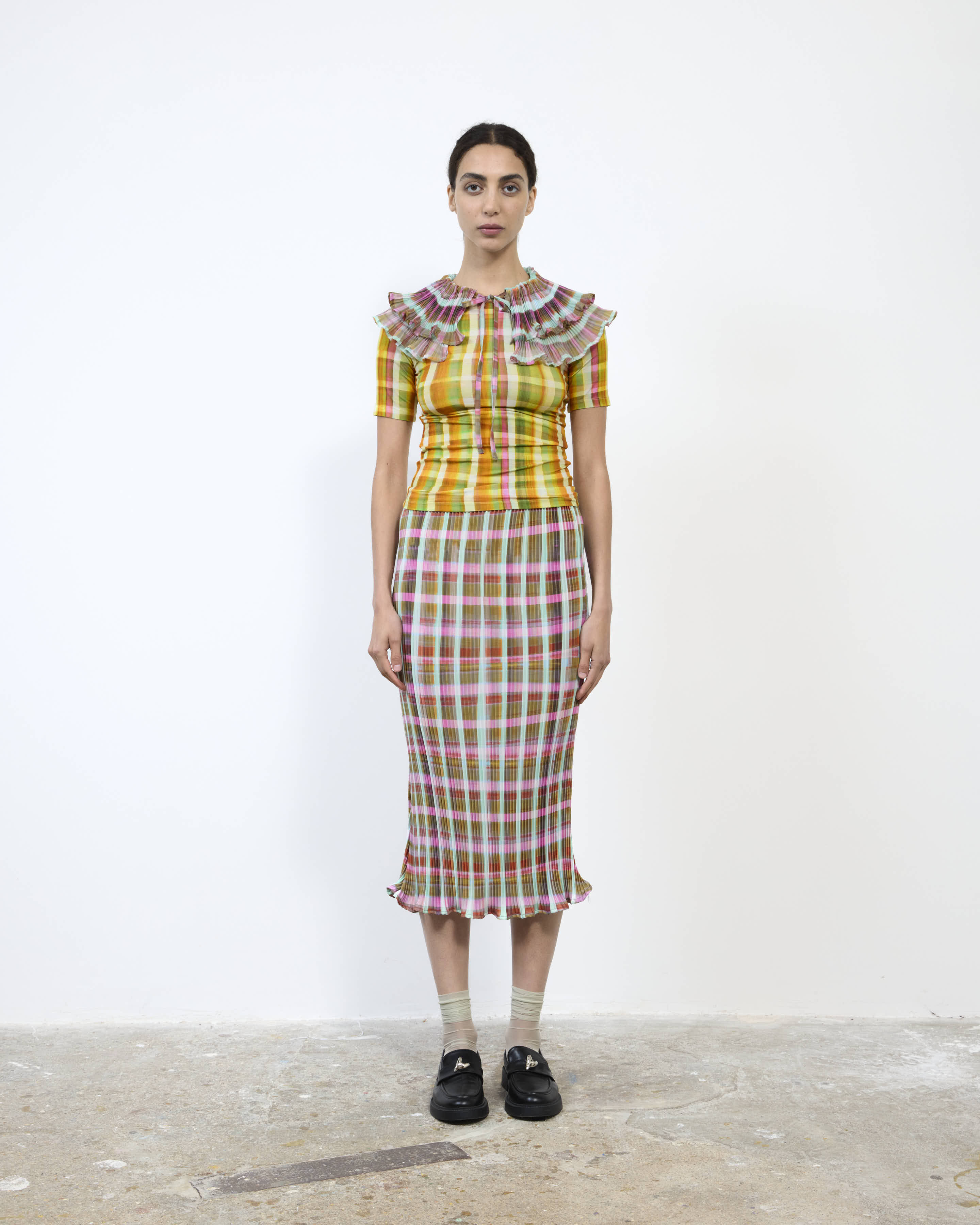 MILLA PLEATED SKIRT IN TAREK