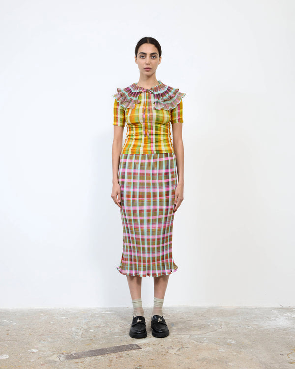 MILLA PLEATED SKIRT IN TAREK