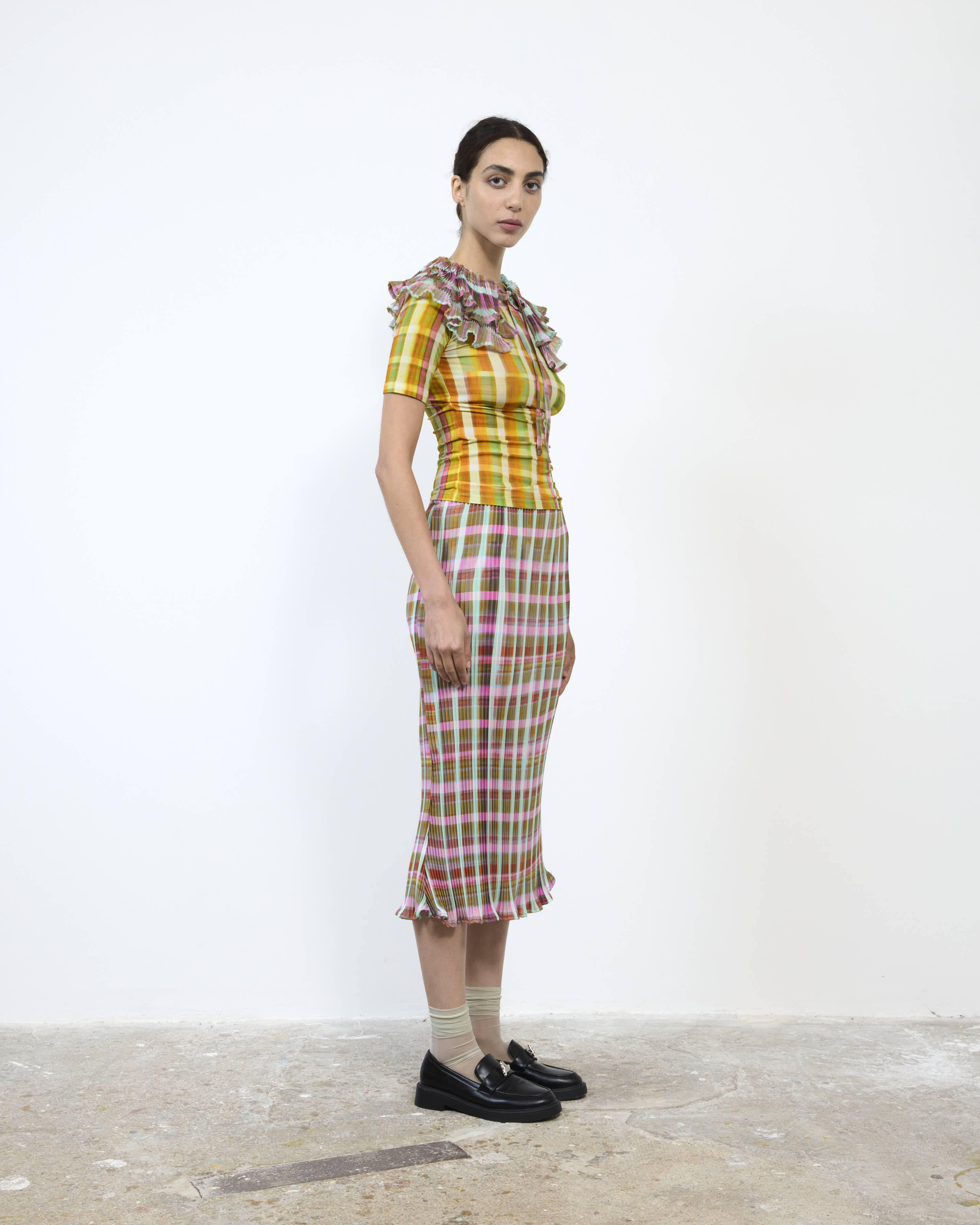 MILLA PLEATED SKIRT IN TAREK
