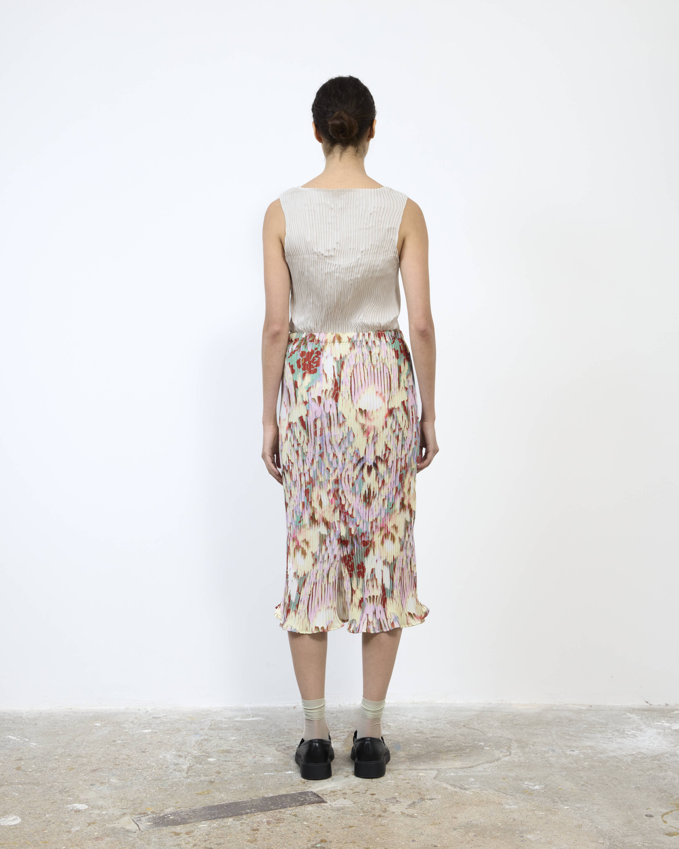 MILLA PLEATED SKIRT IN JIM