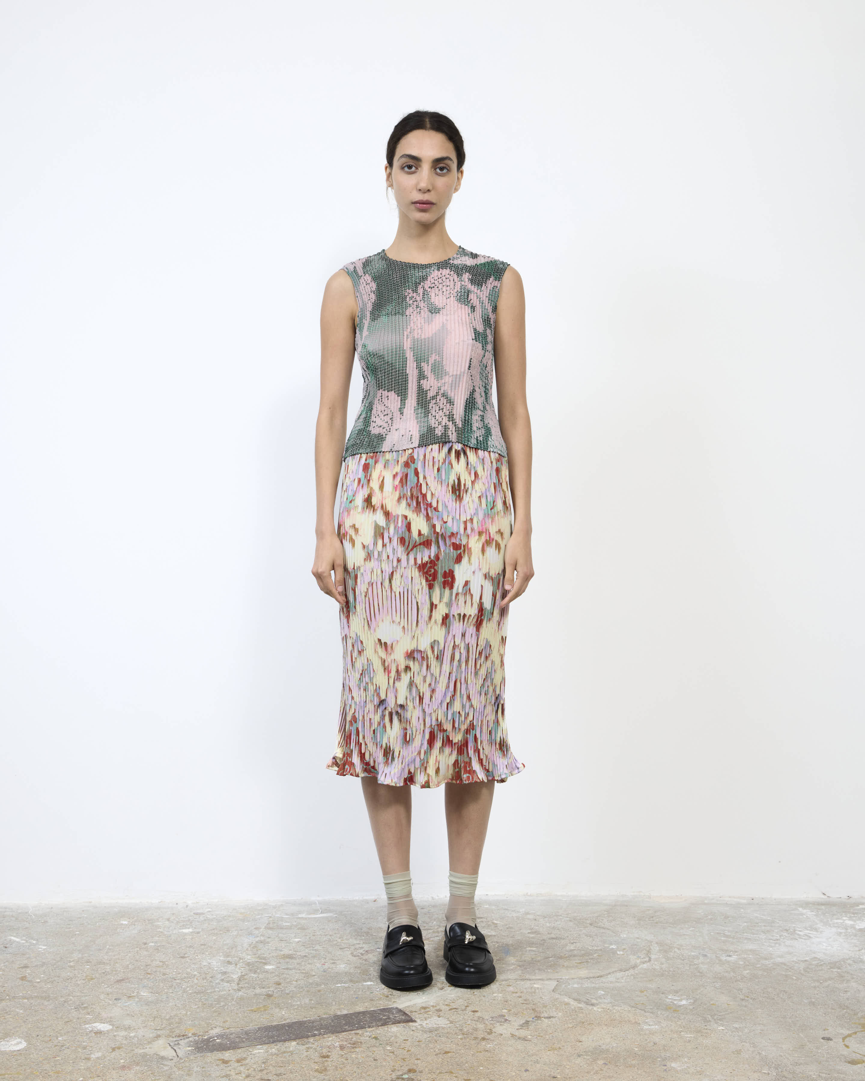 THELMA PLEATED TOP IN SERAPHIN