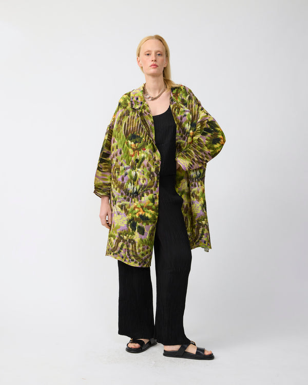 Johan Handpleated Coat in Jim