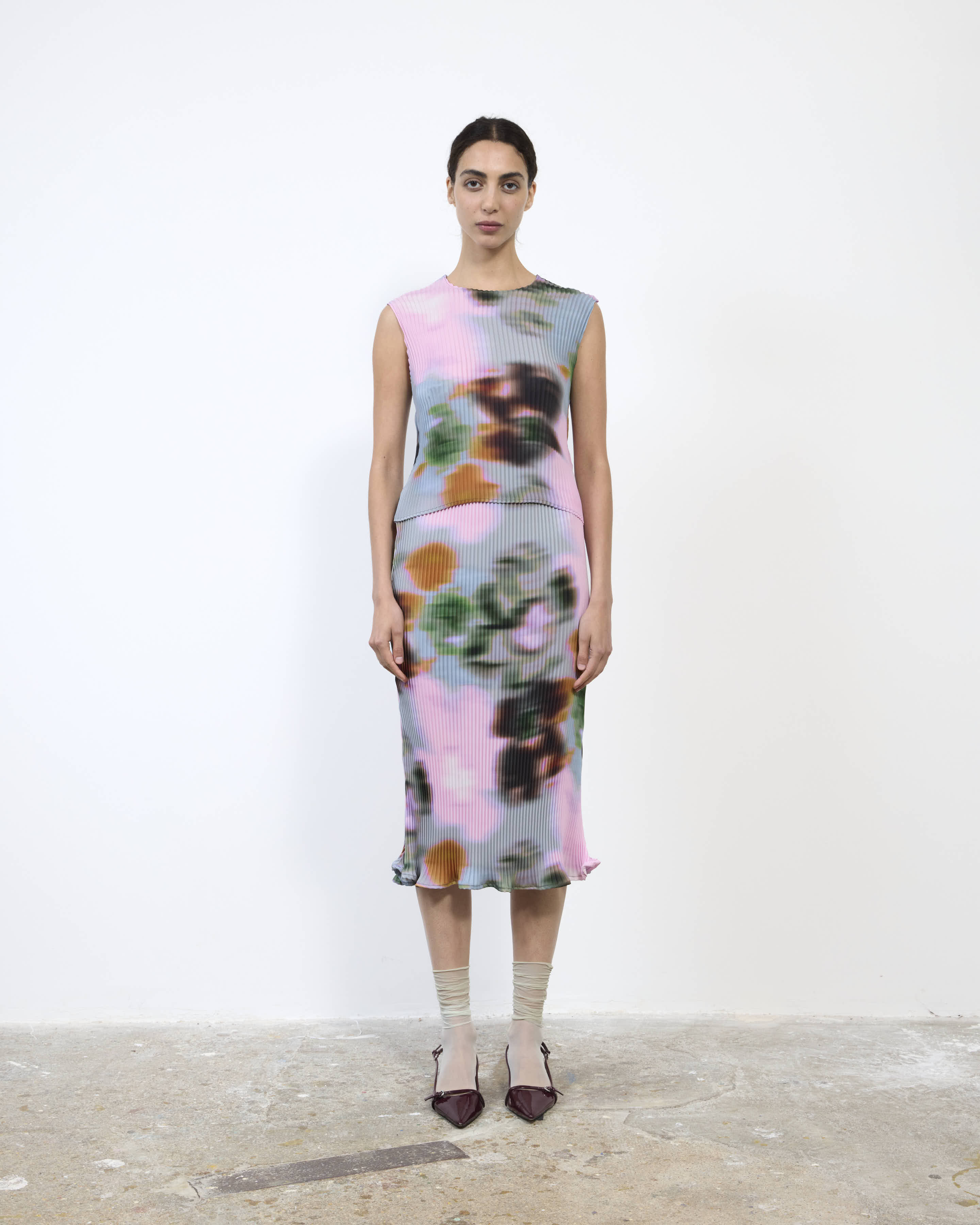THELMA PLEATED TOP IN MARIS