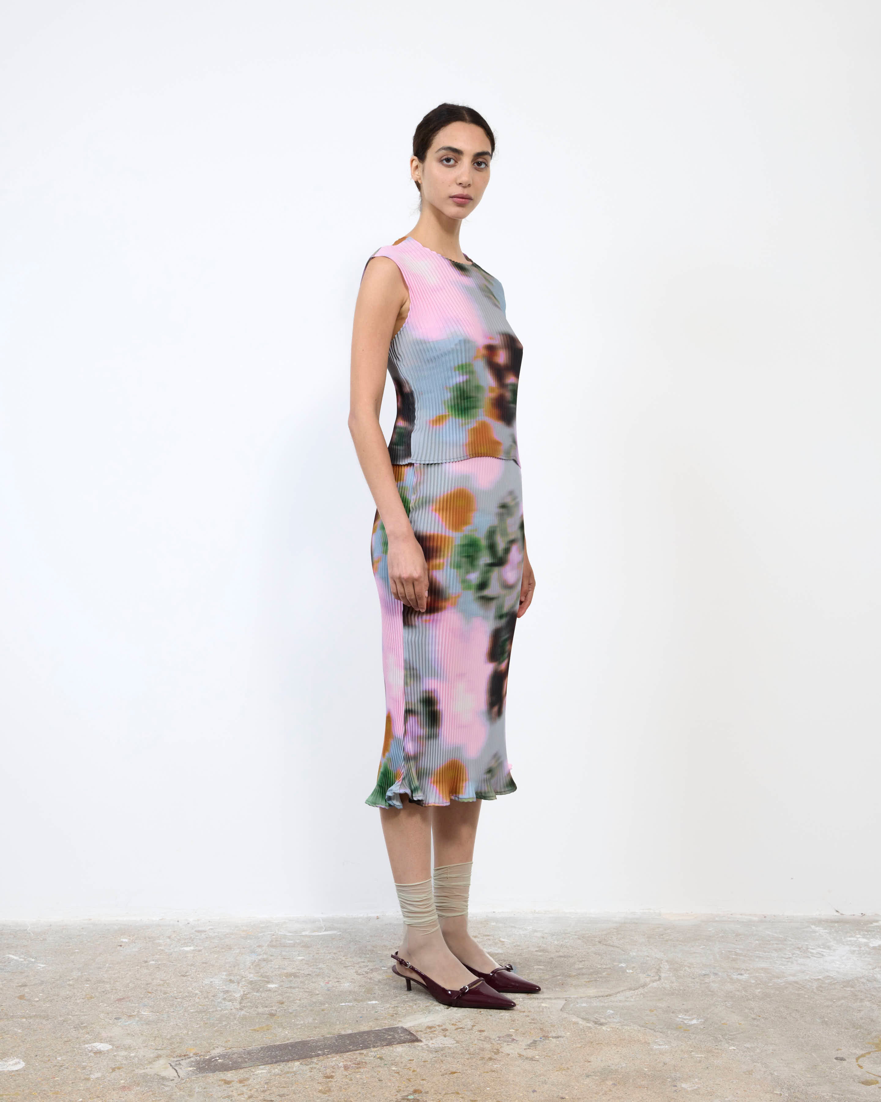THELMA PLEATED TOP IN MARIS