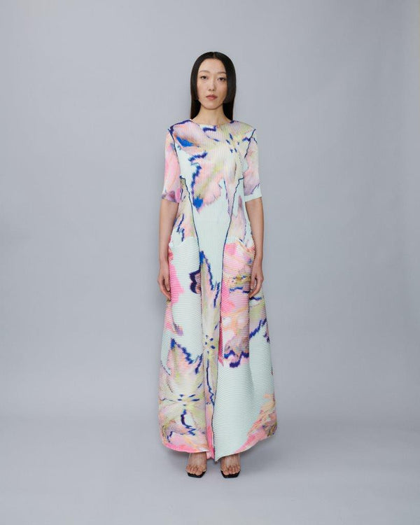 Handpleated Uma Dress in Hilde