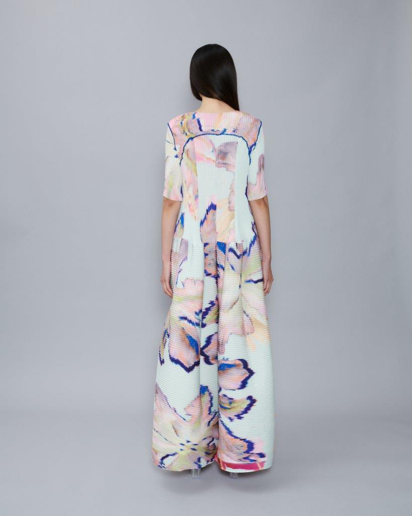 Handpleated Uma Dress in Hilde