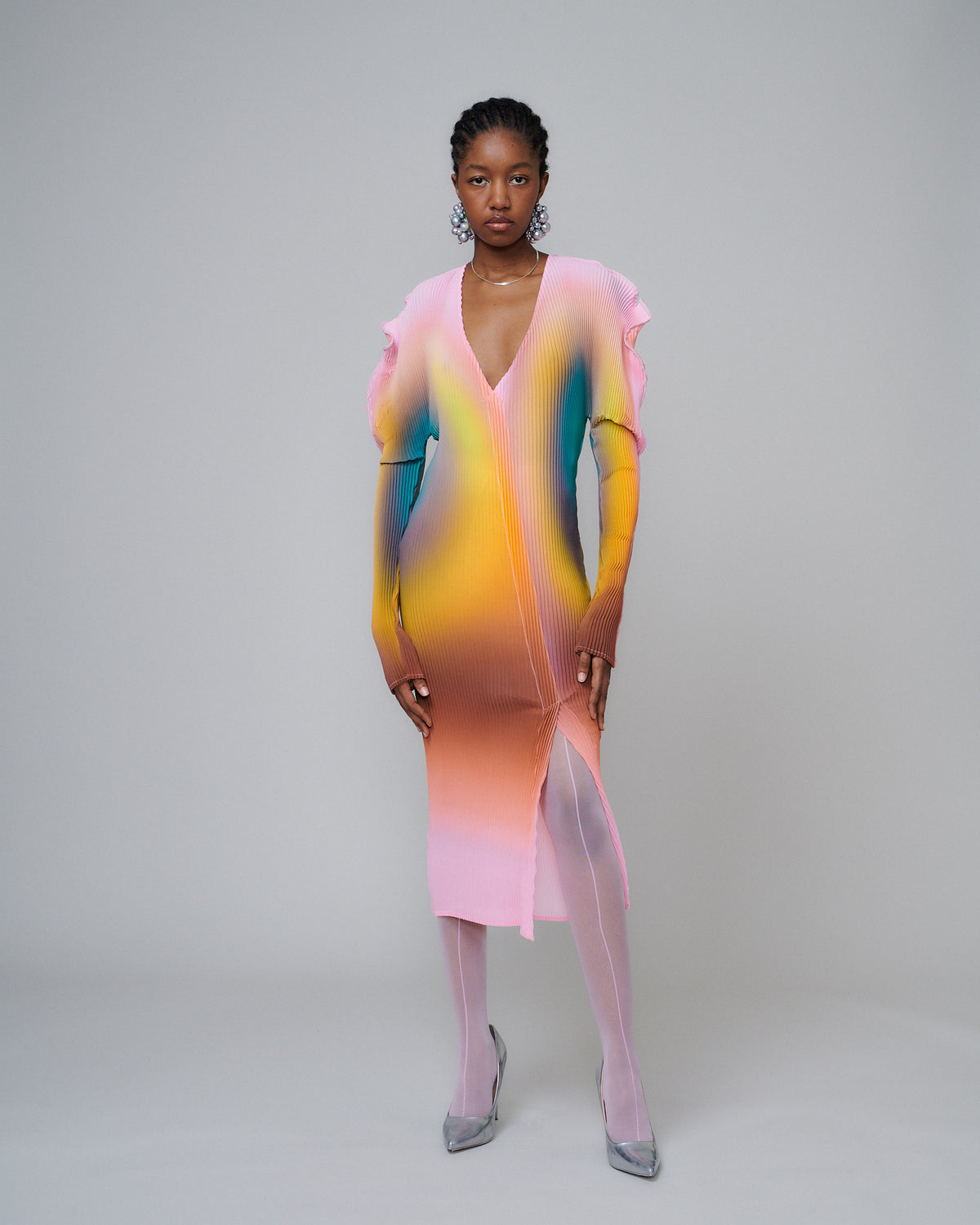 Sander Dress in Pink Rain