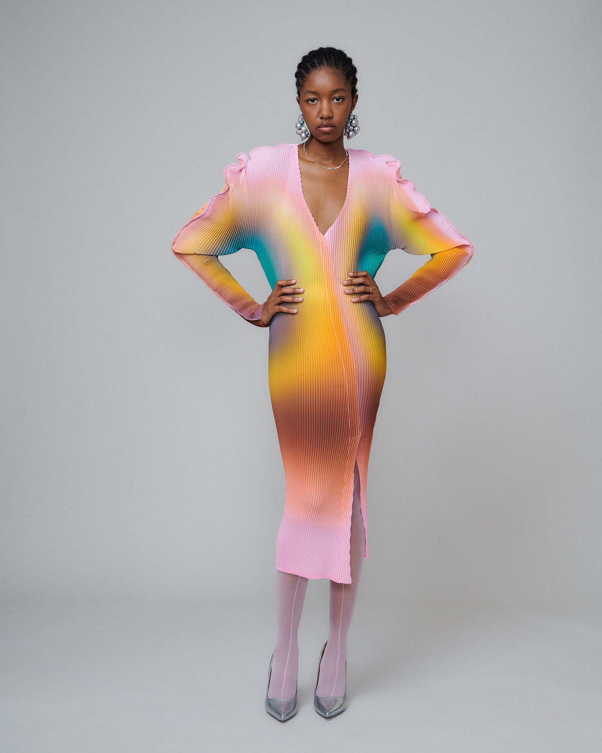Sander Dress in Pink Rain