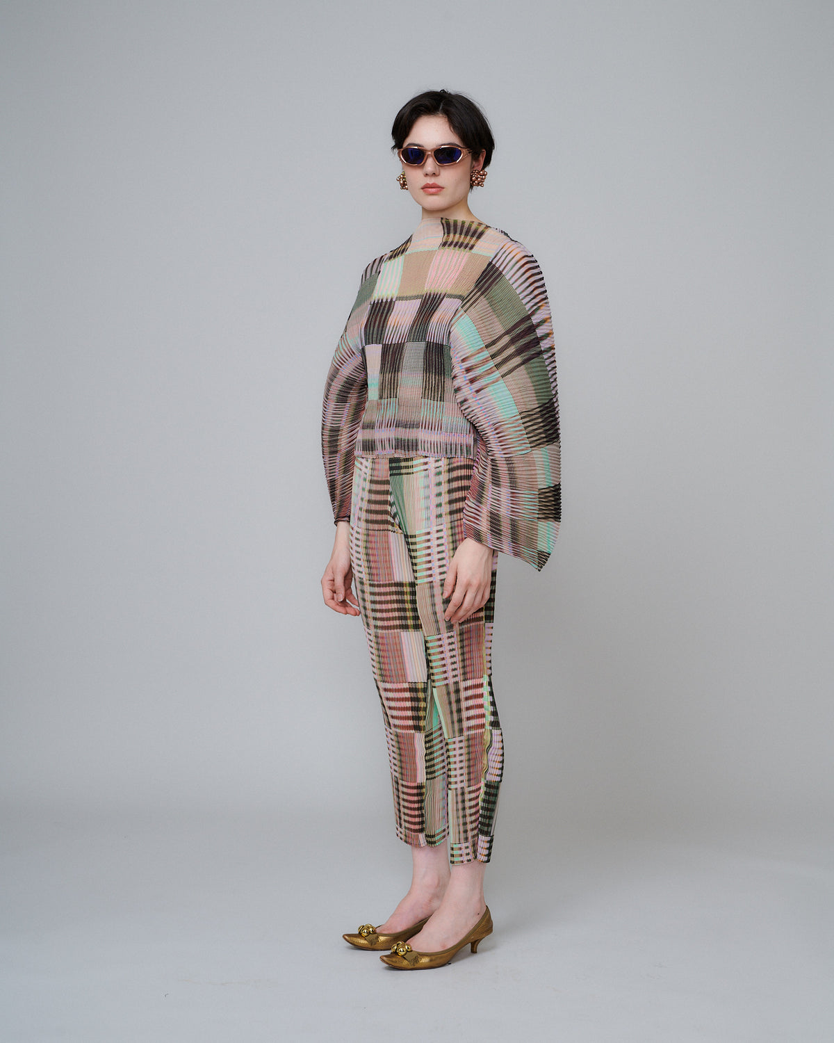 Rana Handpleated Top in Holm