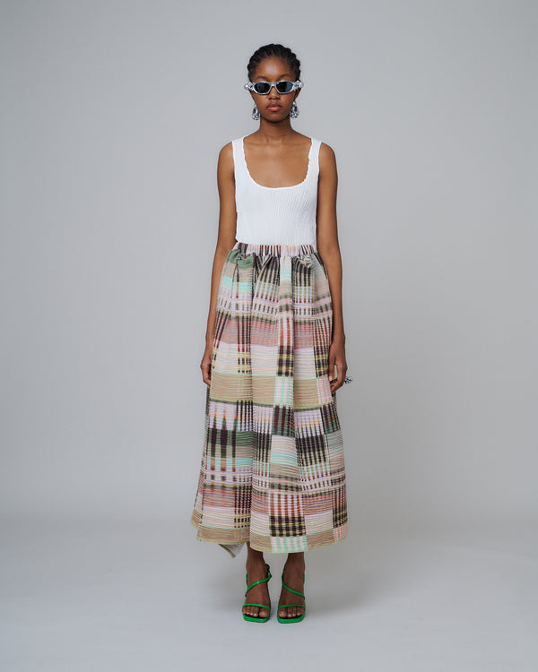 Gaia Handpleated Skirt in Holm