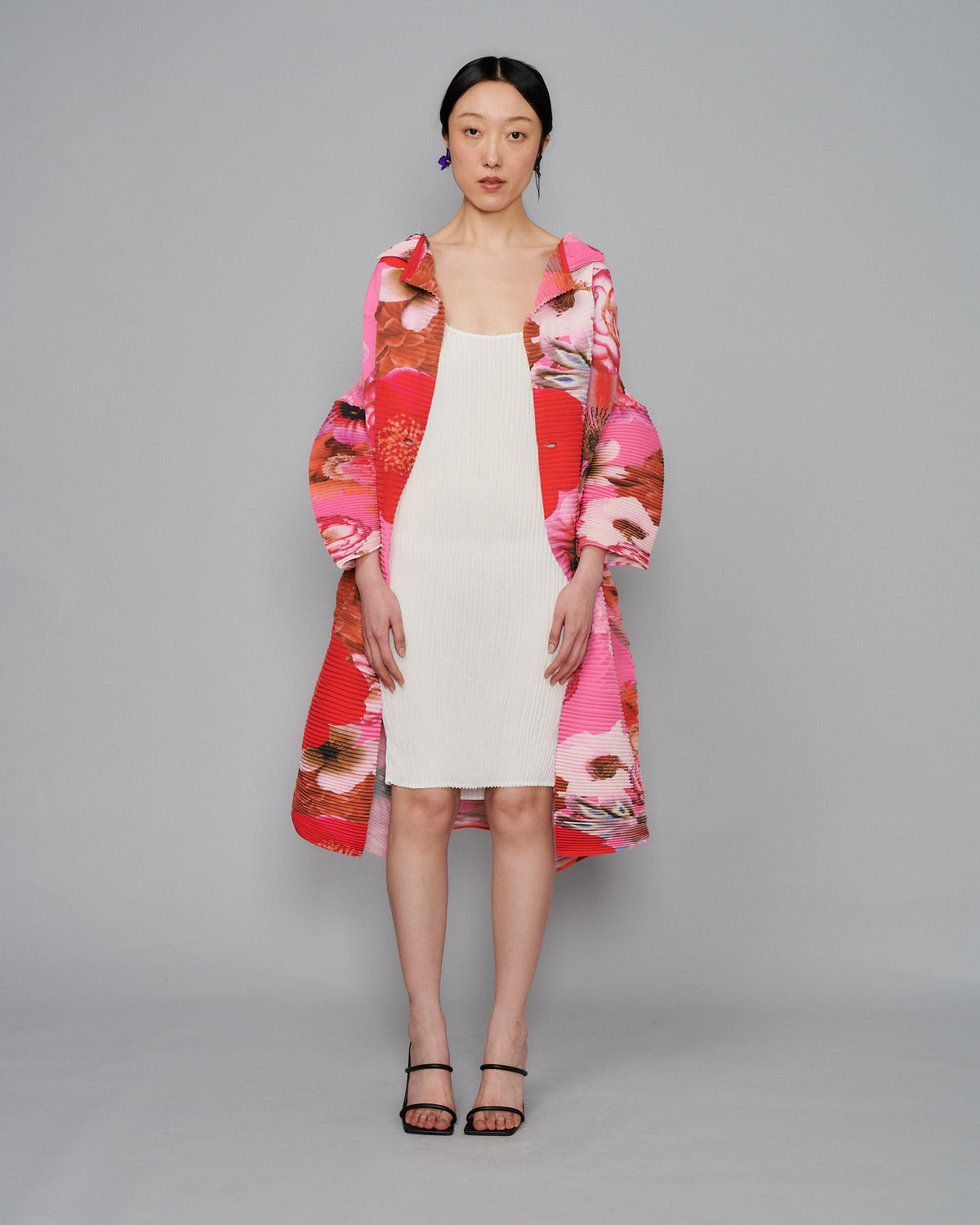 Handpleated Johan Coat in Ursula
