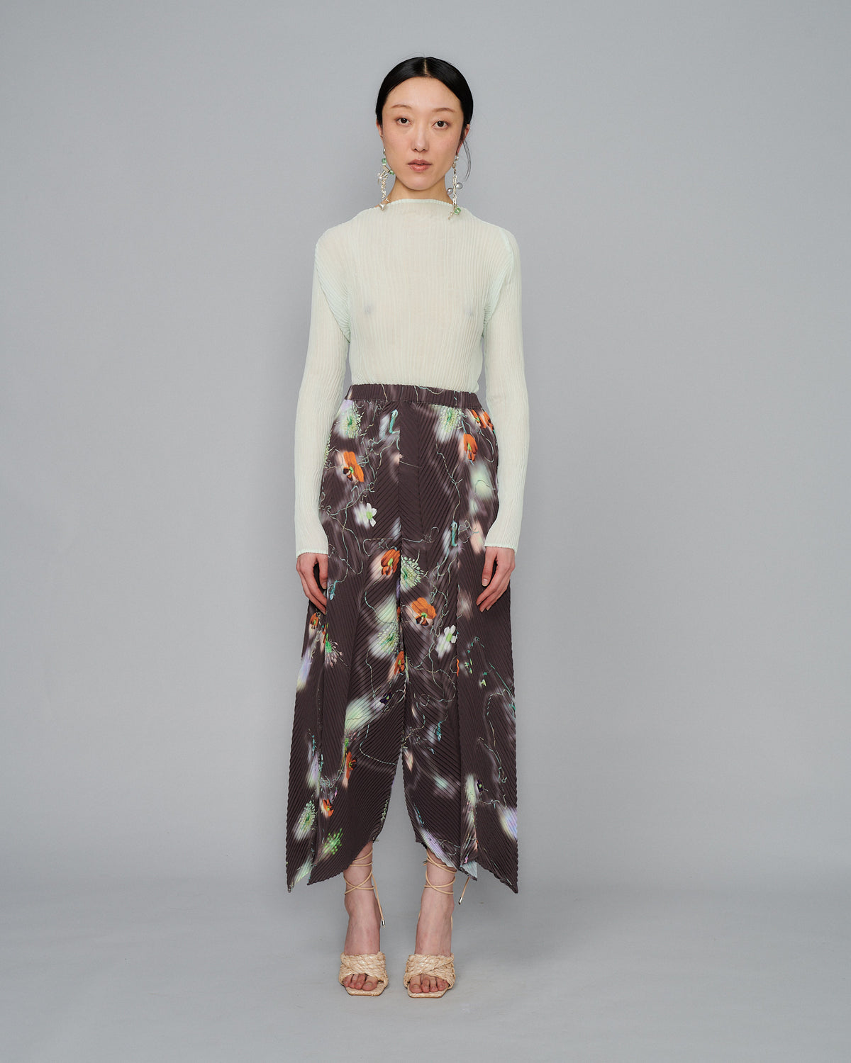 Handpleated Luka Trousers in Fluri