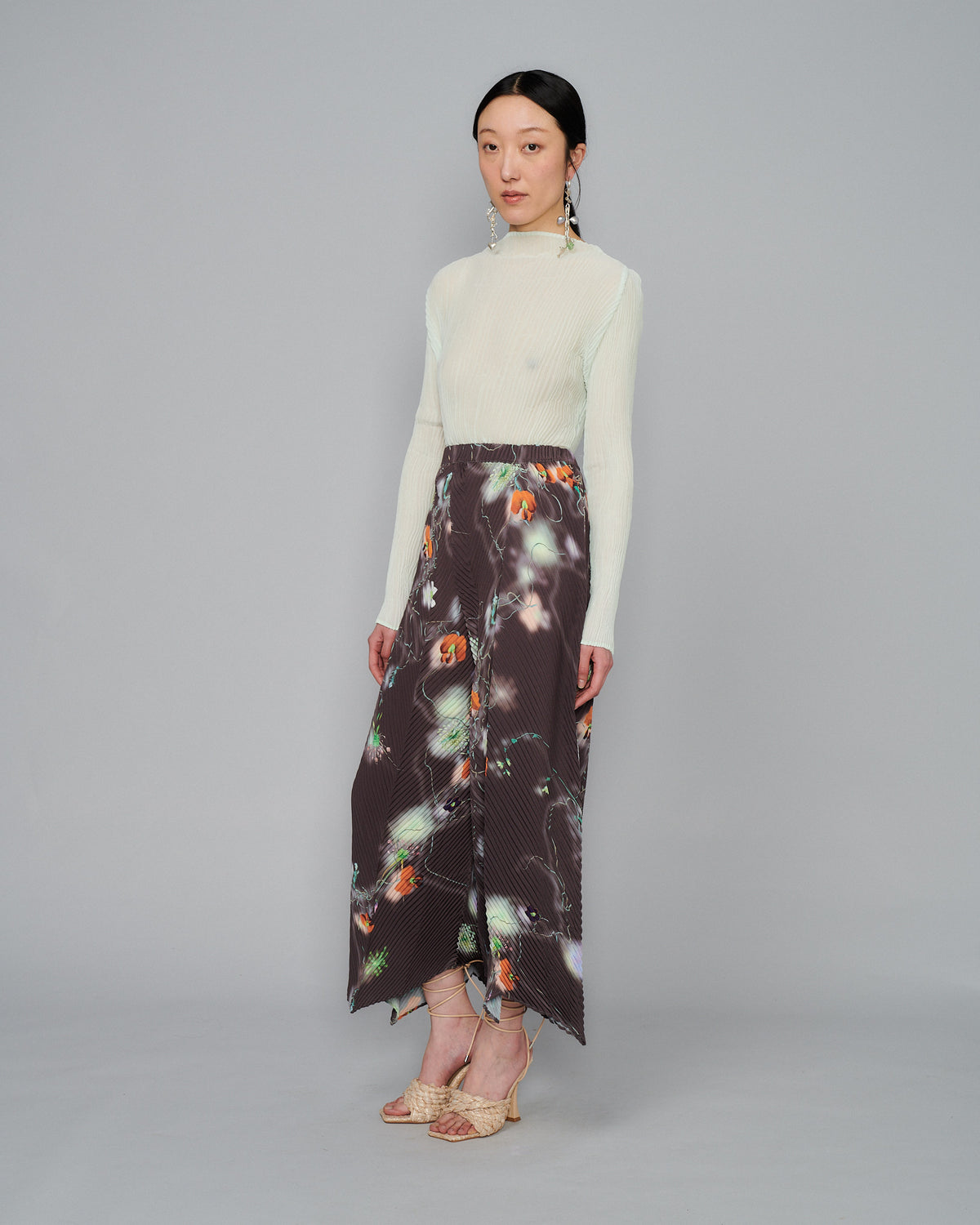 Handpleated Luka Trousers in Fluri