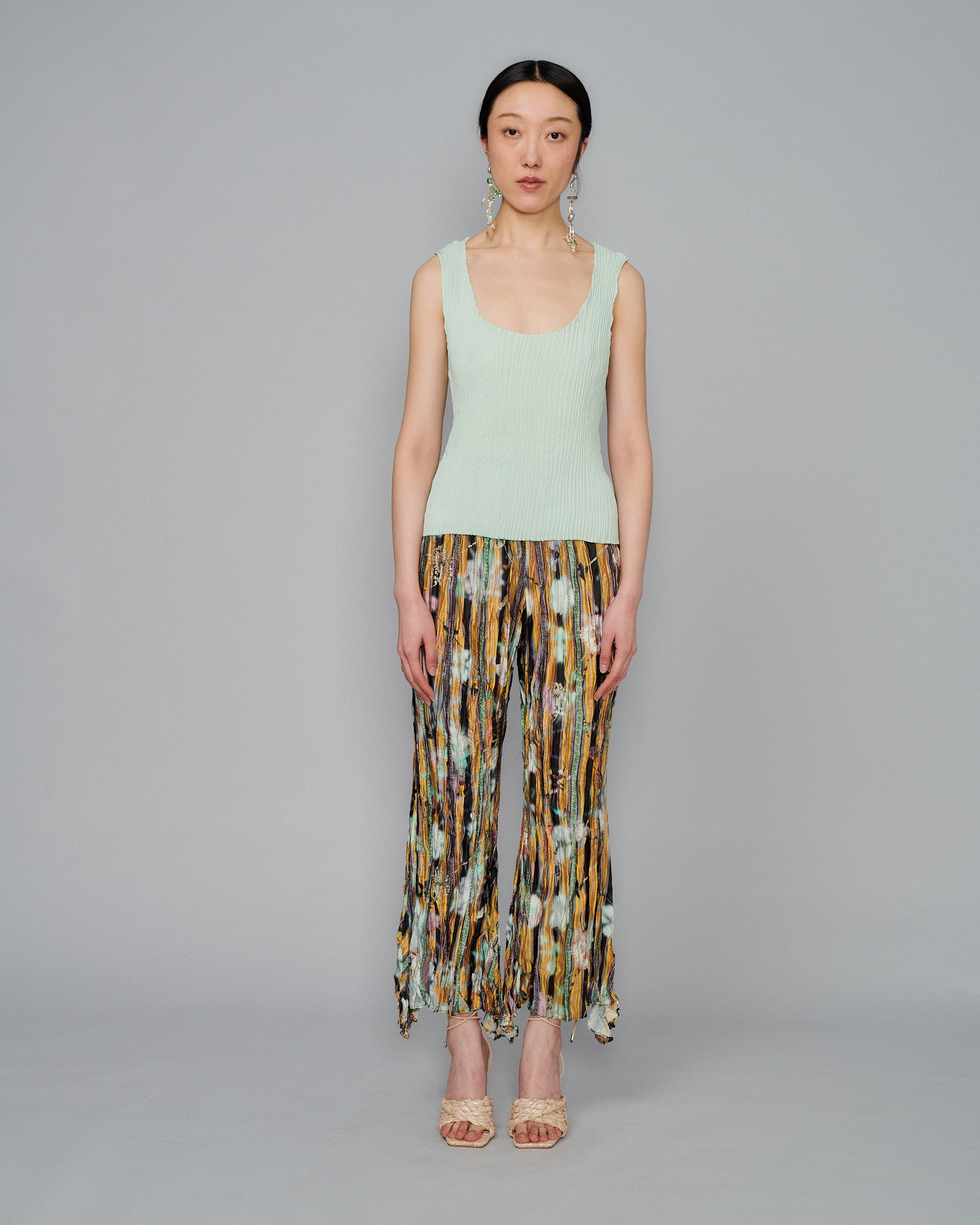 Kurt Handpleated Tanktop in Mint