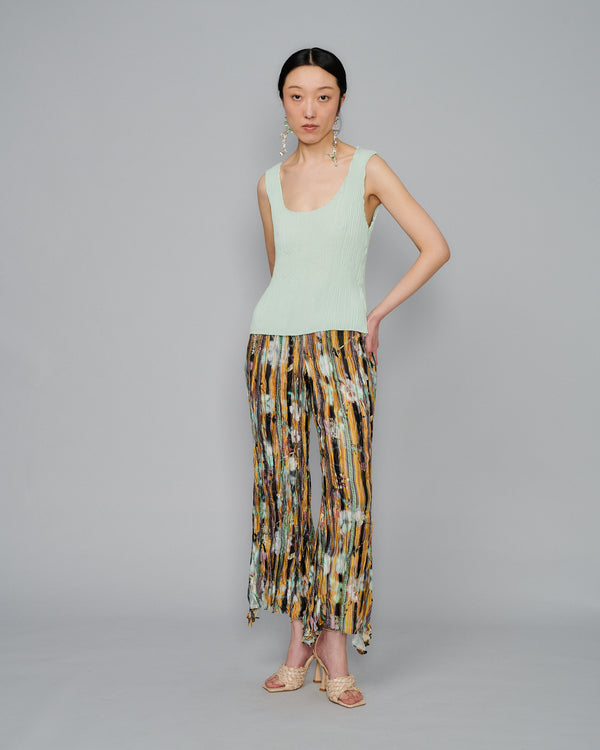 Kurt Handpleated Tanktop in Mint