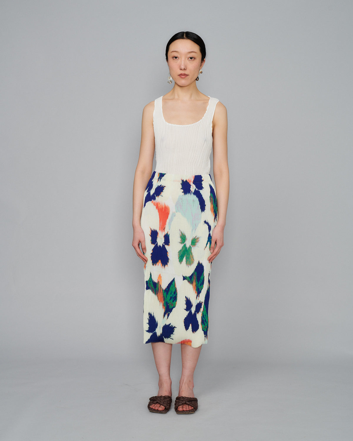 Ekke Skirt in Pansy White
