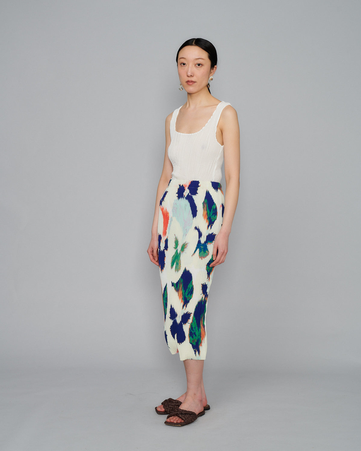 Ekke Skirt in Pansy White