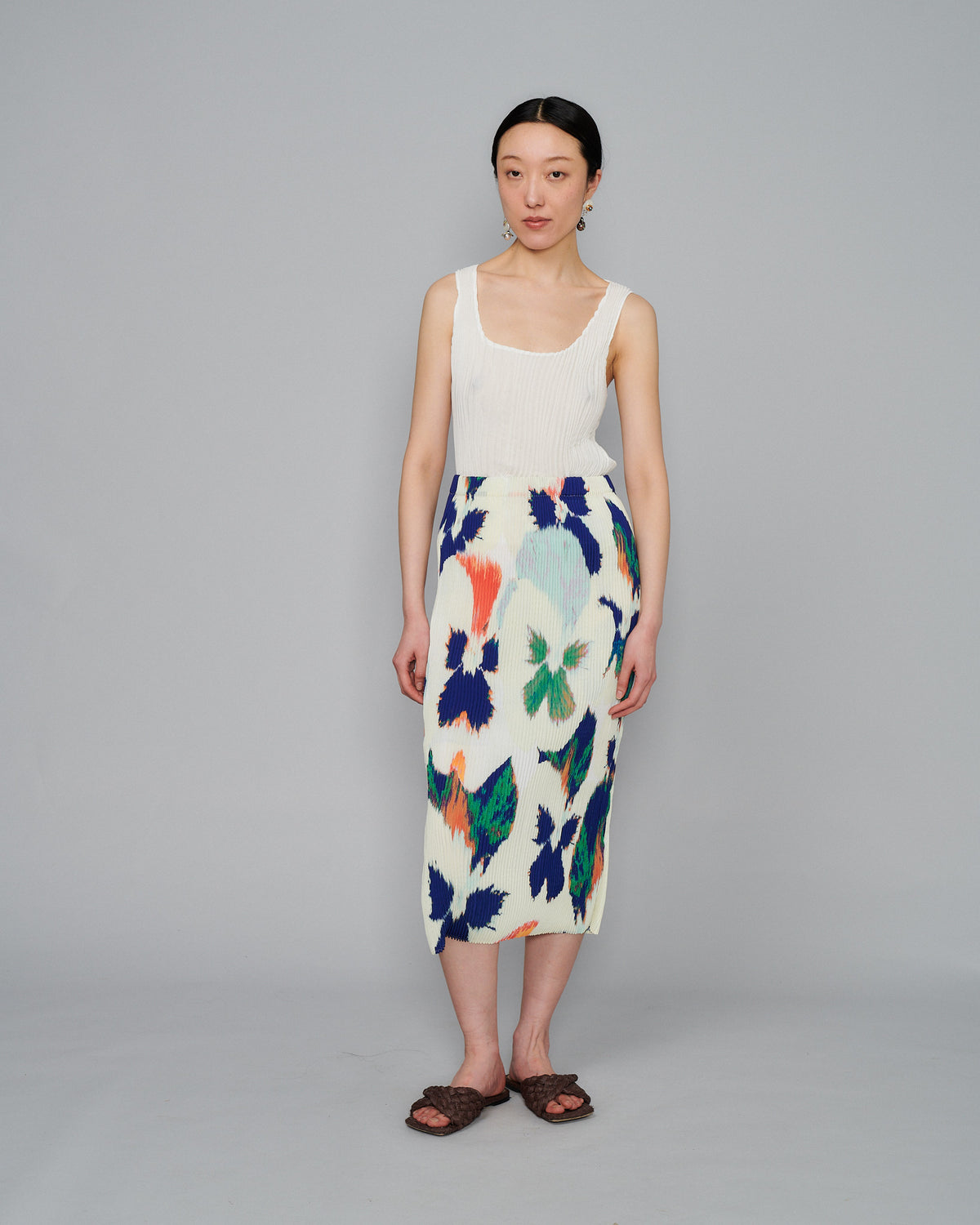 Ekke Skirt in Pansy White