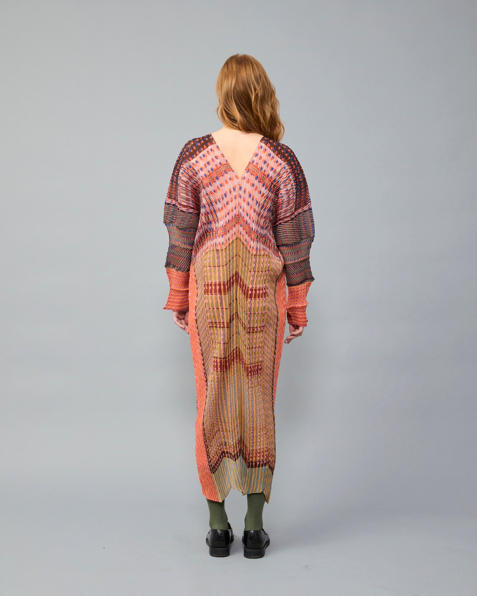 Sue Handpleated Kaftan in Elias