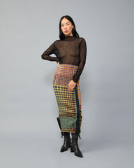 Egon Pleated Knit Skirt in Elias