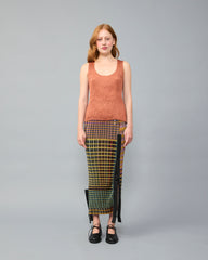 Kurt Handpleated Tanktop in Terracotta