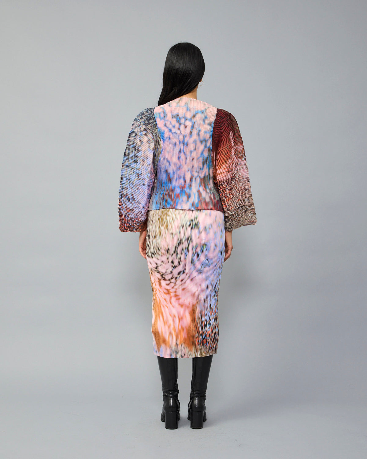 Rana Handpleated Top in Zabel