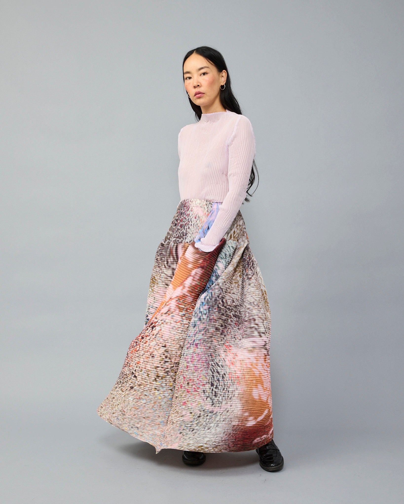 Kenza Handpleated Skirt in Zabel