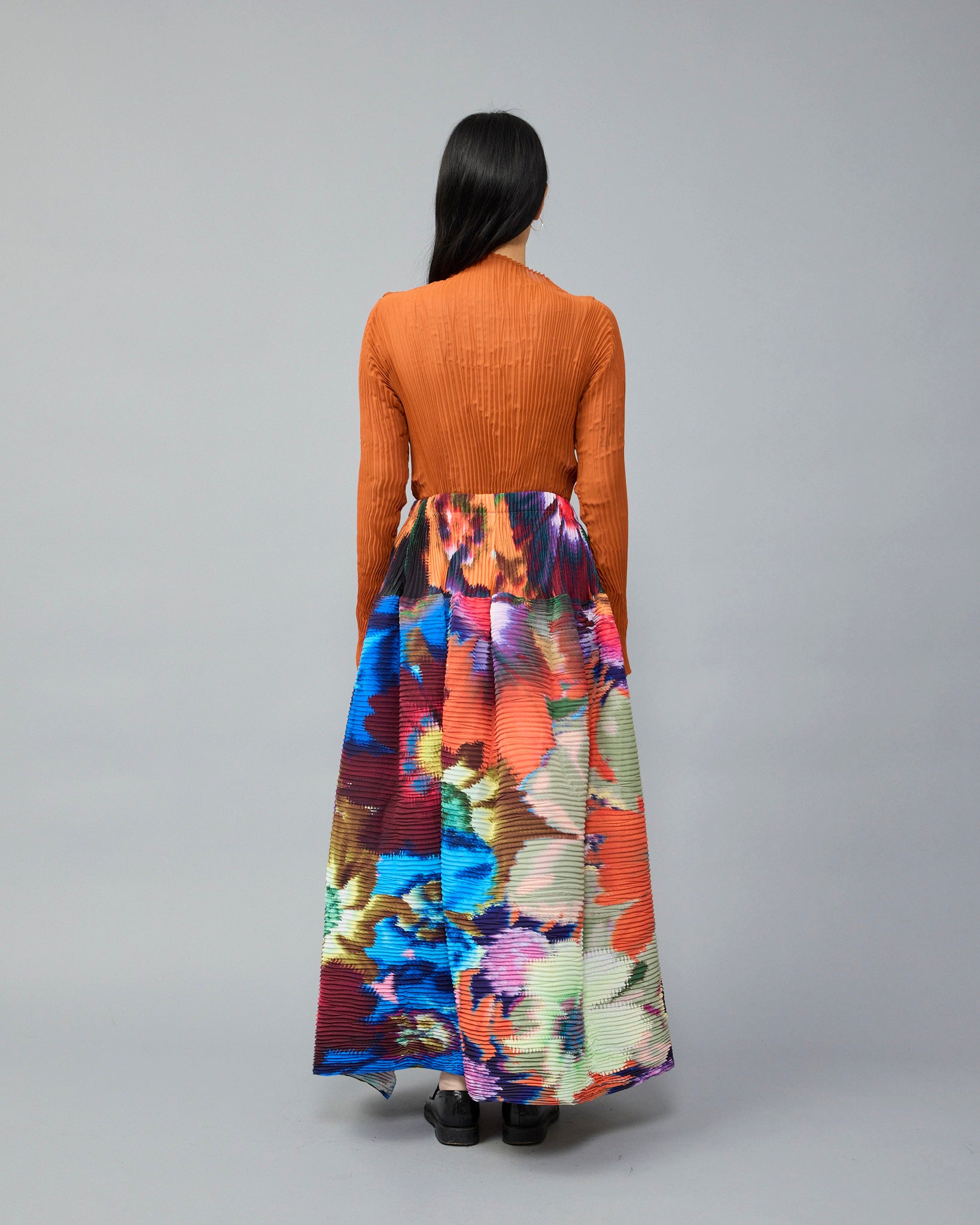 Kenza Handpleated Skirt in Gundula