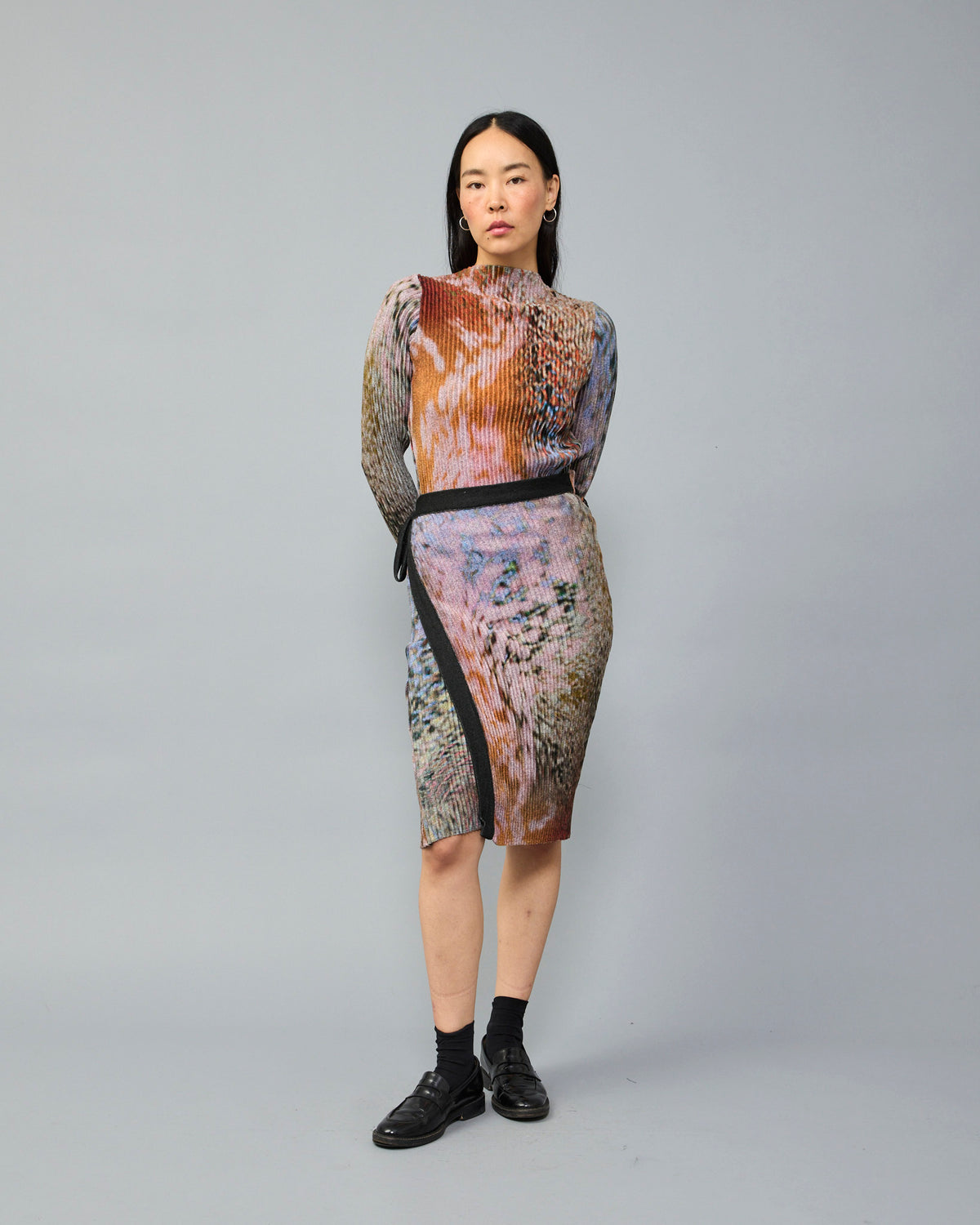 Noa Pleated Knit Dress in Zabel – Julia Heuer