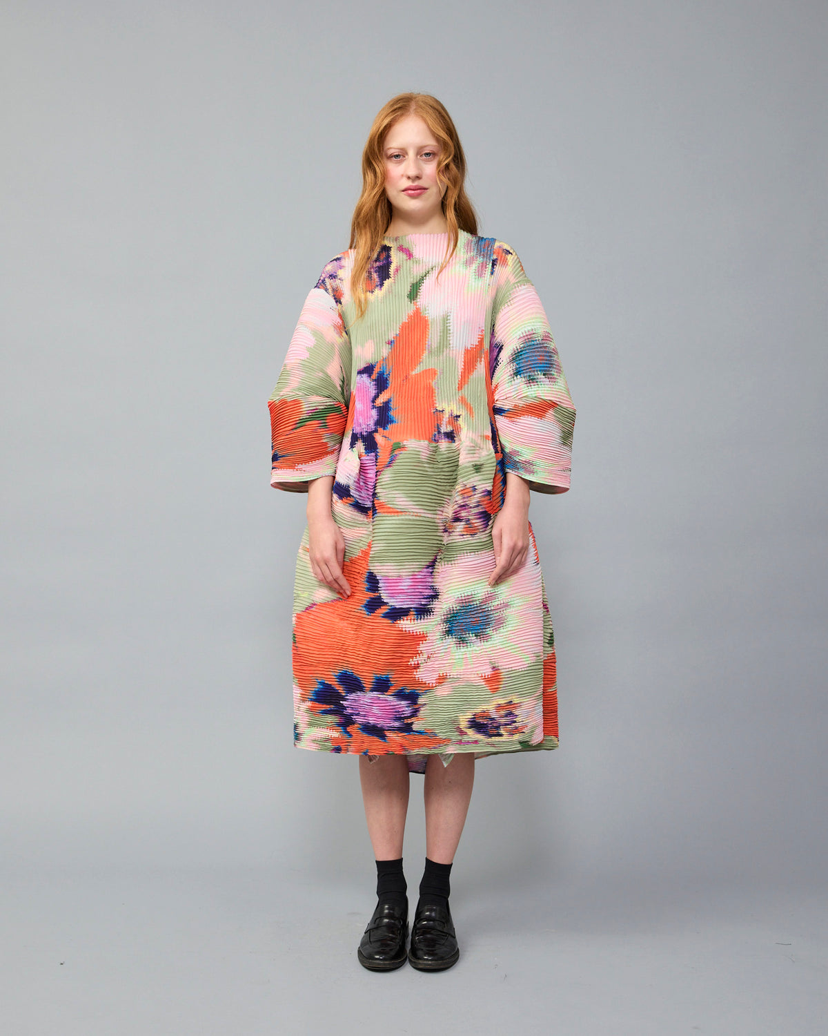 Pax Handpleated Dress in Gundula