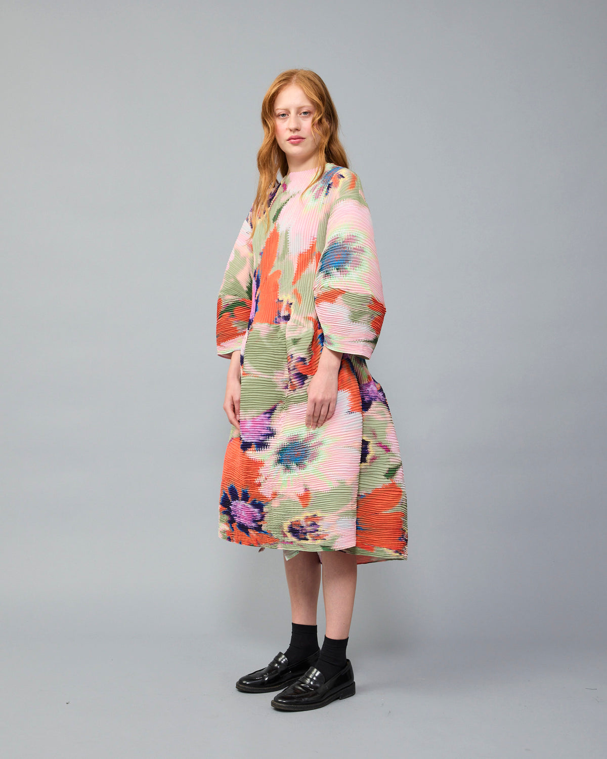 Pax Handpleated Dress in Gundula