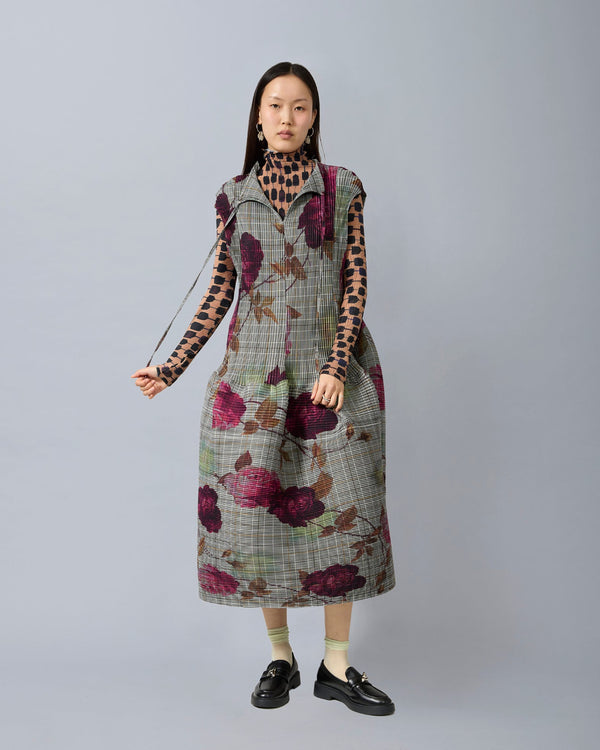 Maya Pleated Dress in Rosalind