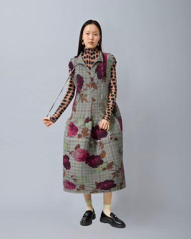 Maya Pleated Dress in Rosalind