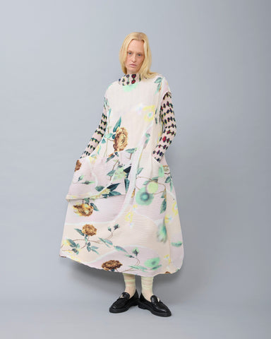 Maya Handpleated Dress in light Edward