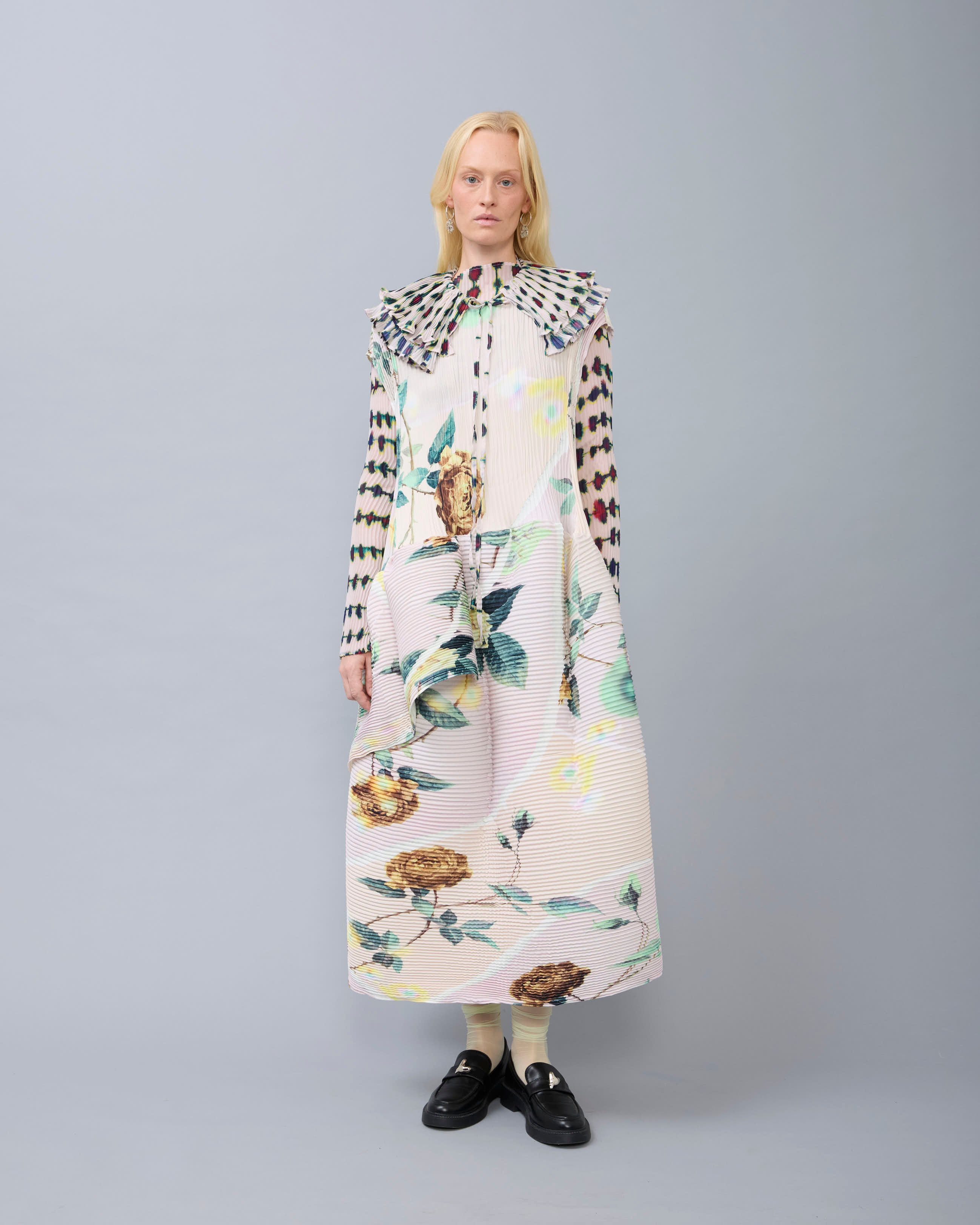 Winnie Pleated Collar in Dax
