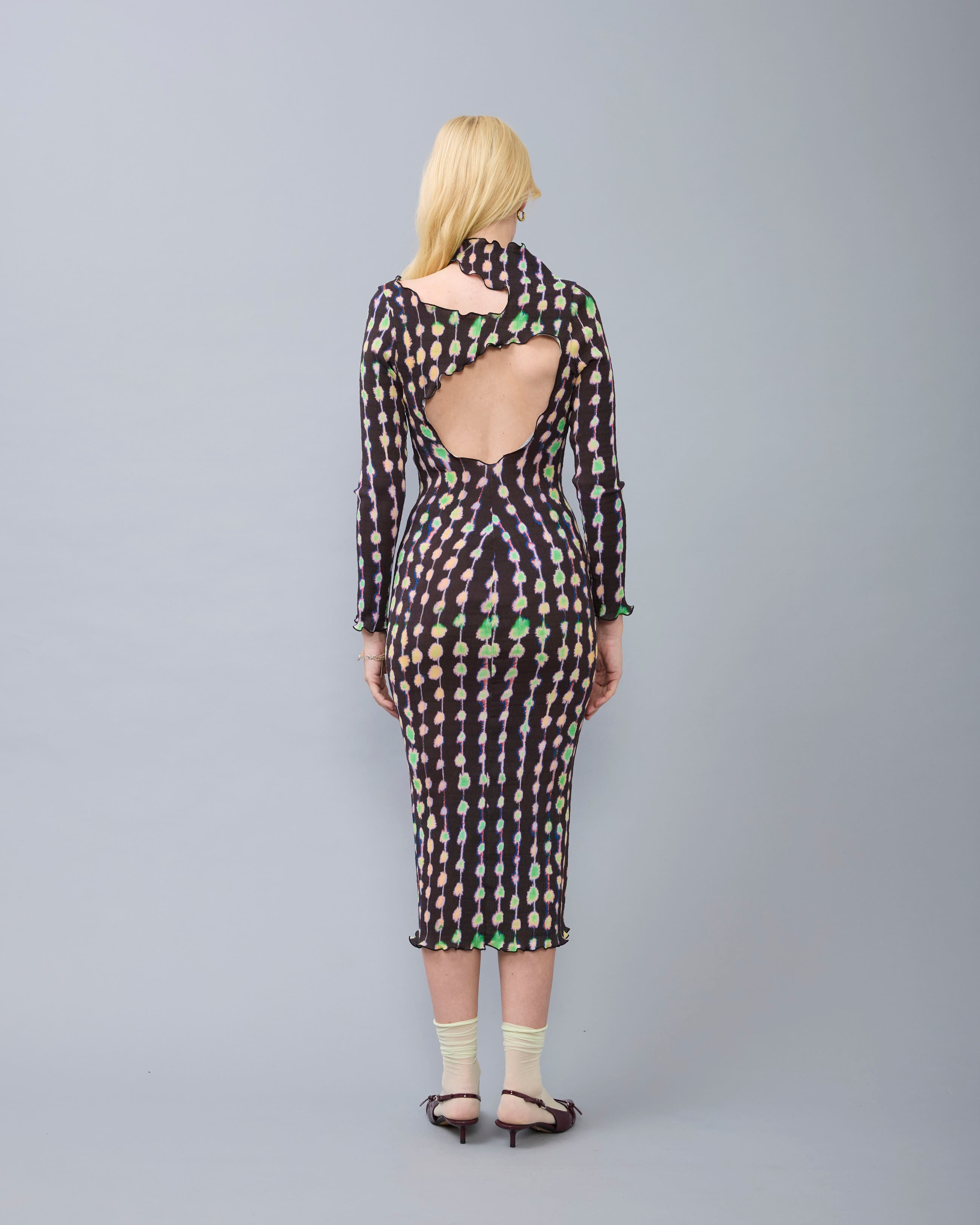 Orphelia Smock Pleated Dress in Dax