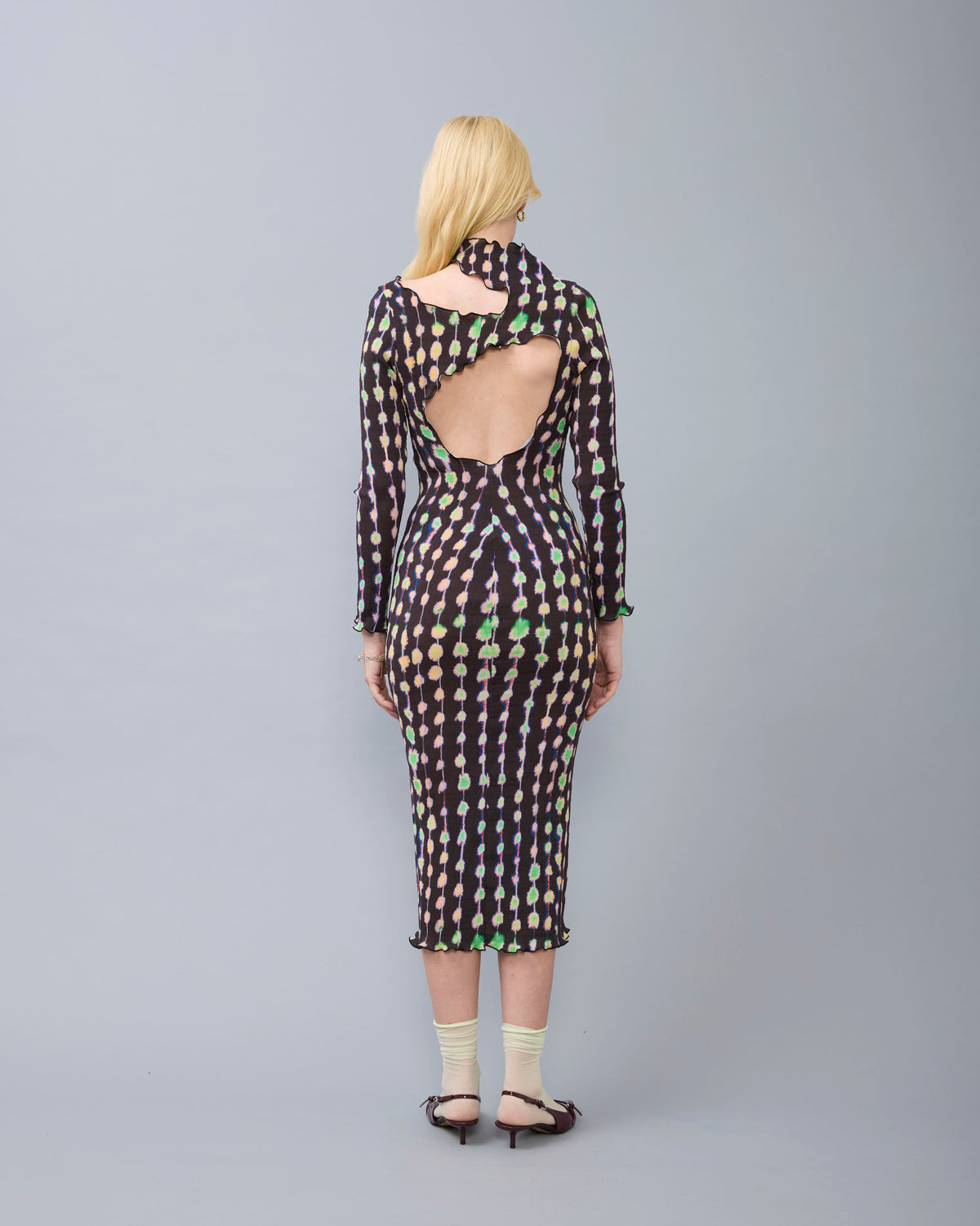 Orphelia Smock Pleated Dress in Dax