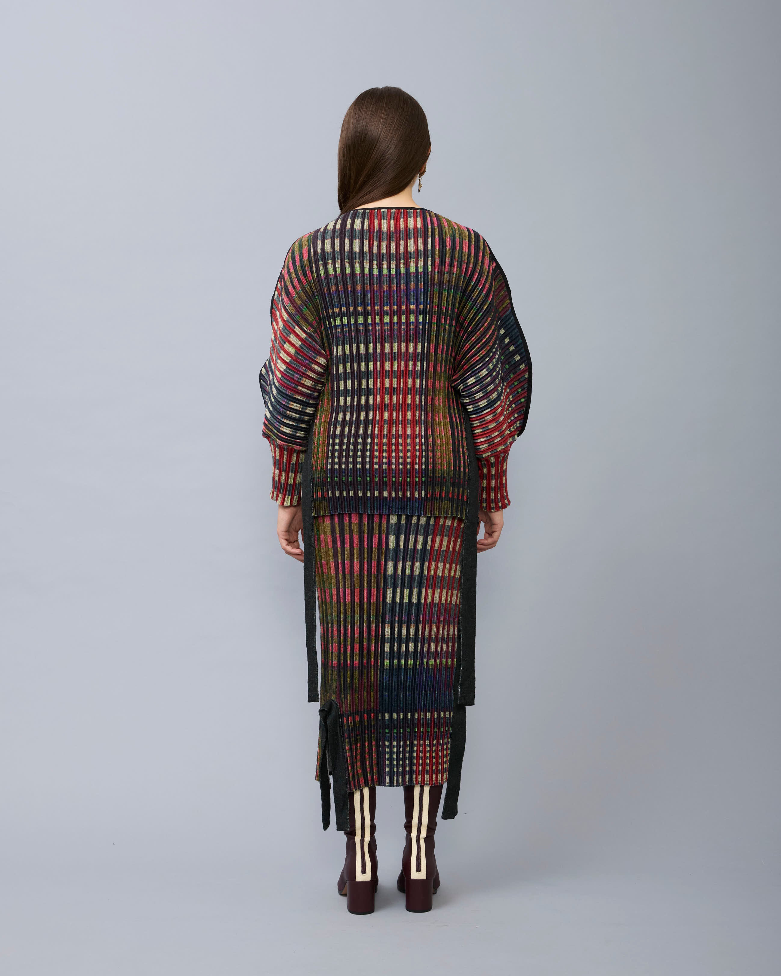 Ferdinand Pleated Knit Pullover in Joni